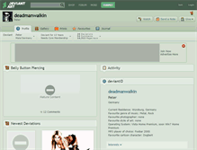 Tablet Screenshot of deadmanwalkin.deviantart.com