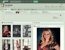 Tablet Screenshot of curvykrista.deviantart.com