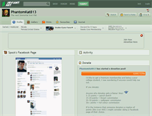 Tablet Screenshot of phantomkat813.deviantart.com