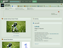 Tablet Screenshot of icyfrodo.deviantart.com