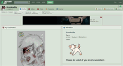 Desktop Screenshot of krookodile.deviantart.com