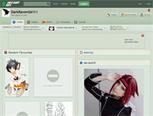 Tablet Screenshot of darkravengirl11.deviantart.com