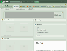 Tablet Screenshot of kiria.deviantart.com