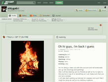 Tablet Screenshot of kittygoth1.deviantart.com