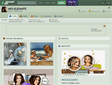 Tablet Screenshot of miss-elegante.deviantart.com