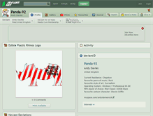 Tablet Screenshot of panda-92.deviantart.com