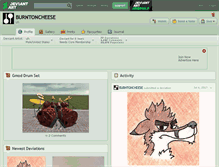 Tablet Screenshot of burntoncheese.deviantart.com
