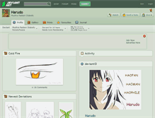 Tablet Screenshot of harudo.deviantart.com