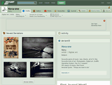 Tablet Screenshot of nova-one.deviantart.com