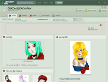 Tablet Screenshot of crazyxbleachxfan.deviantart.com