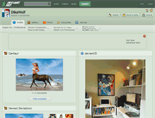 Tablet Screenshot of dikawolf.deviantart.com