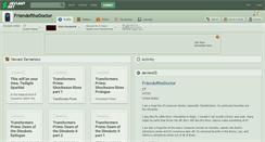 Desktop Screenshot of friendofthedoctor.deviantart.com