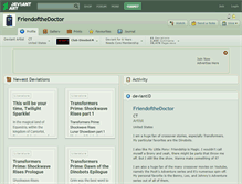 Tablet Screenshot of friendofthedoctor.deviantart.com
