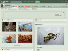 Tablet Screenshot of kldavis.deviantart.com