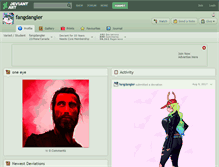 Tablet Screenshot of fangdangler.deviantart.com