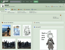 Tablet Screenshot of ameel.deviantart.com