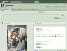 Tablet Screenshot of colmenares.deviantart.com