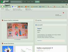 Tablet Screenshot of dapers.deviantart.com