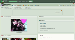 Desktop Screenshot of gem-in-eye.deviantart.com