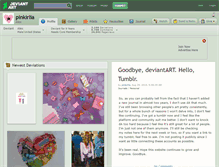 Tablet Screenshot of pinkirlia.deviantart.com