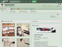 Tablet Screenshot of amentadesign.deviantart.com