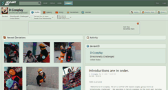 Desktop Screenshot of d-ccosplay.deviantart.com