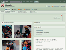 Tablet Screenshot of d-ccosplay.deviantart.com