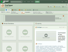 Tablet Screenshot of finsflipper.deviantart.com