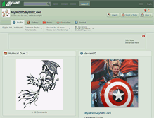 Tablet Screenshot of mymomsaysimcool.deviantart.com