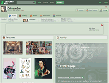 Tablet Screenshot of crimsonsun.deviantart.com