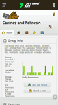 Mobile Screenshot of canines-and-felines.deviantart.com