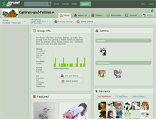 Tablet Screenshot of canines-and-felines.deviantart.com