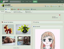 Tablet Screenshot of keirabee.deviantart.com