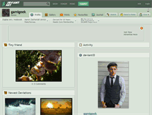 Tablet Screenshot of gamigeek.deviantart.com