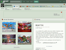 Tablet Screenshot of elbearone.deviantart.com