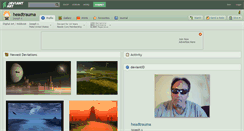 Desktop Screenshot of headtrauma.deviantart.com