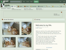 Tablet Screenshot of lanuta.deviantart.com