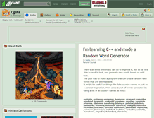 Tablet Screenshot of cgeta.deviantart.com