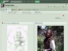 Tablet Screenshot of darkmeridian.deviantart.com