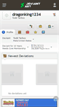 Mobile Screenshot of dragonking1234.deviantart.com