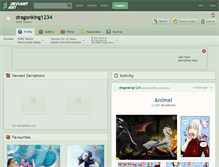 Tablet Screenshot of dragonking1234.deviantart.com