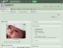 Tablet Screenshot of kryptkitten26.deviantart.com