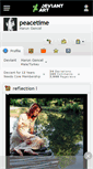 Mobile Screenshot of peacetime.deviantart.com
