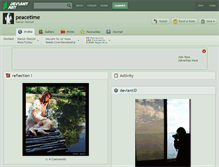 Tablet Screenshot of peacetime.deviantart.com