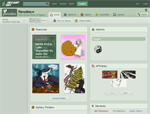 Tablet Screenshot of parodies.deviantart.com