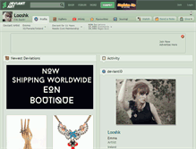 Tablet Screenshot of looshk.deviantart.com