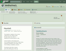 Tablet Screenshot of fadedblackhearts.deviantart.com