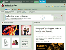 Tablet Screenshot of andreedejardjais.deviantart.com