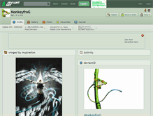 Tablet Screenshot of monkeyfrog.deviantart.com