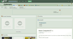 Desktop Screenshot of deadpenguins.deviantart.com